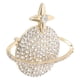 thumbnail image 4 of Broche de planeta Tierra, estrellas, espacio, ramillete, broches de solapa, alfileres para mujeres, niñas, ropa, chaquetas, insignias, joyas, regalo dorado, 4 of 7