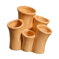 thumbnail image 4 of Organizador multifuncional de cerámica coral, versátil y decorativo para brochas de maquillaje. Naranja, 4 of 9