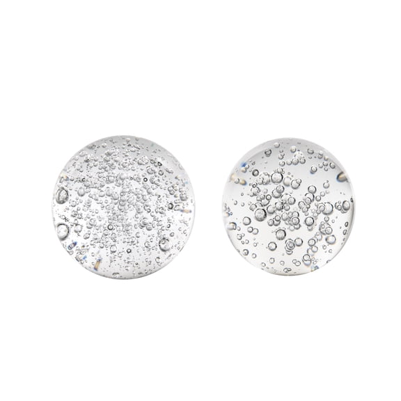 Bubble Spheres - Set of 2 - 4"Dia. x 4" - Clear