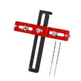 thumbnail image 4 of colaxi Foldable Cabinet Hardware Jig Punch Locator Drill Guide Cupboard Aluminum Cabinet Handle Jig Adjustable for Wardrobe Bookcase, 4 of 9