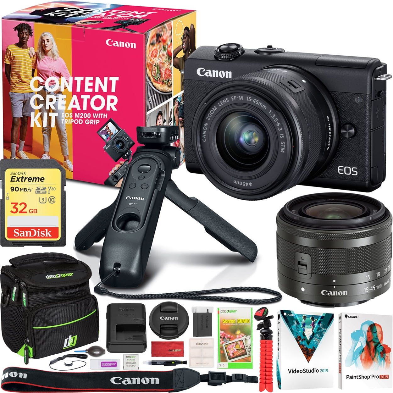 Canon EOS M200 Content Creator Kit with M200 Mirrorless Digital Camera