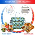 thumbnail image 4 of Light Blue Dinosaur Landscape Pattern Womens Lunch Box for Work,Insulated Large Lunch Bag for Tween and Teen,Loncheras Para Mujer,Leakproof Adult Lunch Bag for Work,Beach,Travel,Picnic,Camping, 4 of 7