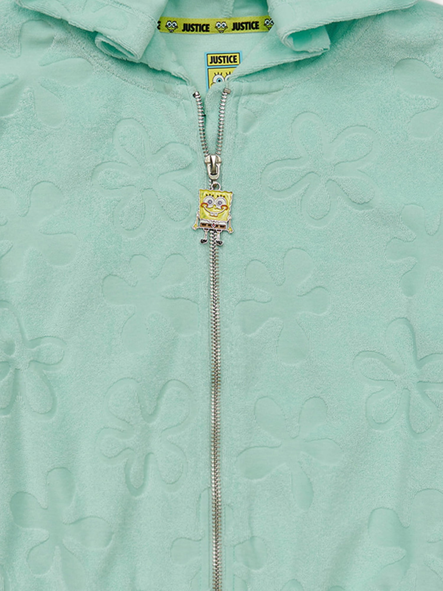SpongeBob X Justice Girls French Terry Full Zip, Sizes XS - XLP