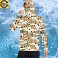 thumbnail image 5 of Dagegui Camo Fishing Shirts for Men Long Sleeve Hooded Sun Shirt with Mask UPF 50+ Rash Guards Cooling Lightweight Hoodies Khaki,XL, 5 of 6