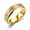 Gold-6MM, variant on Men's Two Grooves Sandblasted Titanium Steel Wedding Band, Comfort Fit Dual Glitter Inlay Ring, Hypoallergenic Daily Wear Engagement Promise Ring for Men Women