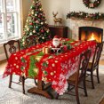 thumbnail image 3 of Nanqianyi Christmas Bell Snowflake Tablecloth,Waterproof Stain Resistant Holiday Dining Table Cover,60x120 Inch, 3 of 7