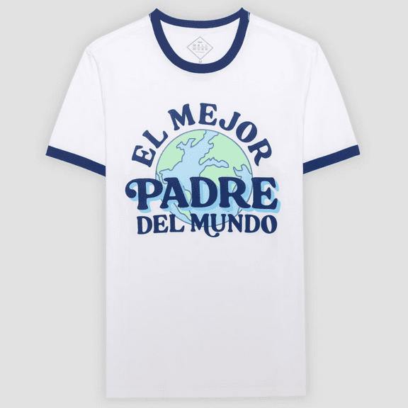 Men's El Mejor Padre Short Sleeve Graphic T-Shirt - White, Medium