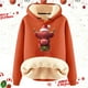thumbnail image 2 of WILLBEST Sudadera con Capucha para Mujer, Estampado Navideño de Vaca, Cálida XXXXX-Grande, 2 of 4