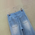 thumbnail image 2 of Pantalones de Mezclilla Azul Claro de Verano 2026 - Pantalones de Mujer de Cintura Alta Holgados de Pierna Ancha - Pantalones de Mezclilla de Pierna Recta, 2 of 17