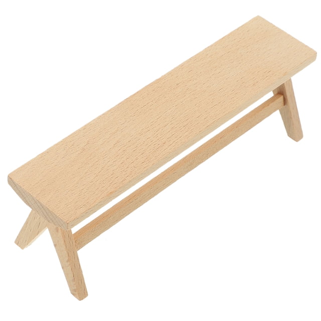 Rectangular Shaped Mini Bench 1Set For Children Collectors 5.0X1.6X1.2In