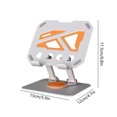 thumbnail image 3 of Kraoden All Metal Tablet Stand, 360 Degree Rotating, Foldable Desktop Bracket, Height Adjustable, Heat Dissipation, Perfect for Work, Gaming, Video Chat, Meetings, 3 of 6