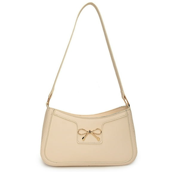 FENOHREFE Fashionable Women's PU Leather Shoulder Bag Unique Bowknot Designs Travel Shopping Work Underarm Bags for Any Occasion