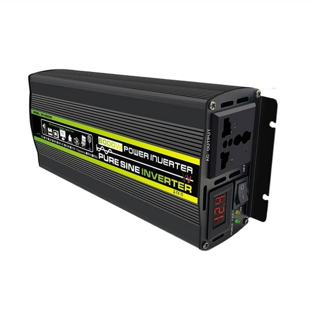 Pure Sine Wave Inverter 3000W 4000W 6000W 8000W Pure Sine Wave Inverter 12V 220 Power Converter Adaptor Home Solar Inverter Power Bank For Truck Outdoor ,Wide Usage