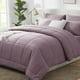 thumbnail image 1 of Juego de edredón CozyLux tamaño queen morado polvoriento - 7 piezas, incluye edredón morado polvoriento. Juego de cama tamaño queen con edredón acolchado para todas las estaciones, sábana encimera, sá, 1 of 1