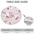 thumbnail image 6 of Pioneer Flower Floral Print Pattern Round Fitted Tablecloth with Elastic Edge,Dining Table Cover Waterproof,Outdoor Round Tablecloth for Camping,Dining,Indoor and Outdoor, 6 of 7