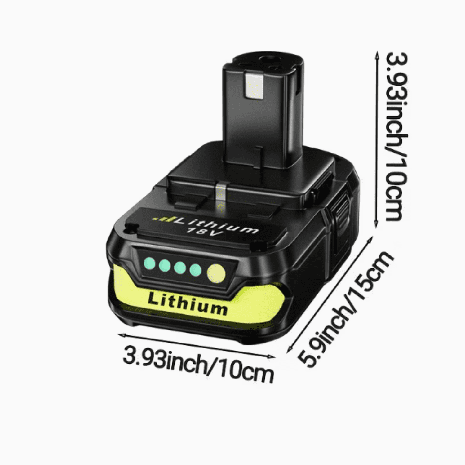 P102 P190 18V 3.6Ah Lithium-Ion Battery Replace for Ryobi P108 P104 P103 RB18L40