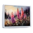 thumbnail image 2 of Designart "pasture Foxglove Fantasy I" Landscapes Floater Framed Wall Art Living Room, 2 of 7