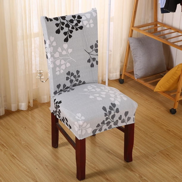 Cubierta Elástica Extraíble, Protectoras Para El Asiento Del Comedor, Paquete De 1 Piezas 1 perfecl Cubierta de la silla de comedor