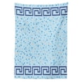 thumbnail image 3 of Ambesonne Aqua Tablecloth Rectangular Table Cover, Antique Greek Border Tile, 60"x84", Pale Blue Navy Blue, 3 of 4