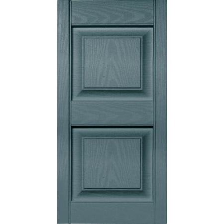 Builders Edge 15W in. Raised Panel Vinyl Shutters