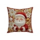 thumbnail image 2 of Funda de almohada navideña, decoración navideña, decoración de sofá, almohada de lino, sofá para el hogar, decoración navideña, funda de almohada, 2 of 5