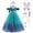 Green, variant on IBTOM CASTLE Mermaid Clothes for Toddler Child Girls Princess Dress Kids Birthday Party Carnival Halloween Cosplay Children's Outfits Fancy Dress with Accessories 5-6 Years Green