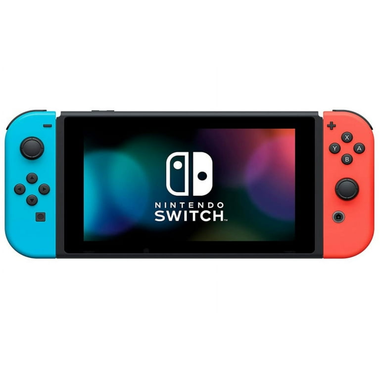 Nintendo HAD-S-KABAA Console with Neon Blue and Neon Red Joy-Con