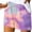 Purple, variant on biudgviw Summer Shorts for Women Tie Dye Drawstring High Waisted Casual Shorts Boho Beach Vacation Shorts with Pockets