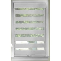 Cordless Celestial Sheer Double Layered Shade - Grey - 43 x 72 in.