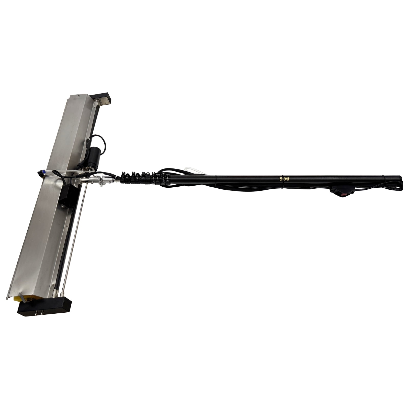 5M Automatic Solar Panel Cleaner 110V Electric Roller Brush with 16.4FT Pole High-Efficiency Scrubbing
