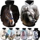 thumbnail image 2 of Sudadera con capucha con diseño de caballo y corcel para hombre y mujer, ropa con estampado 3D de pura sangre, novedad en sudaderas con capucha, moda Harajuku y2k, 2 of 5