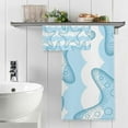 thumbnail image 5 of Starfishes Cotton Towel Set 2 Piece, 1 Bath Towels 1 Washcloth, Soft Fast Dry Super Absorbent Face Hand Towel for Bathroom Hotel Gym Spa and Beach, 5 of 7