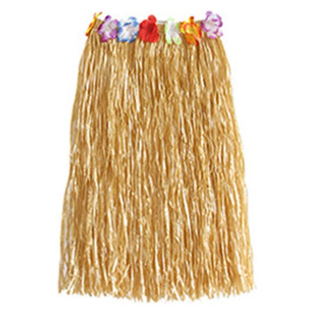 Traje De Falda De Hierba Traje de falda de hierba para fiesta, disfraz hawaiano para escenario de playa (amarillo) Likrtyny Libre de BPA