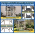 thumbnail image 5 of 4-Tier Catio Outdoor Cat Enclosure, Large Weatherproof Cat House with Sleeping Condos & Window Access for Multiple Cats, 5 of 8