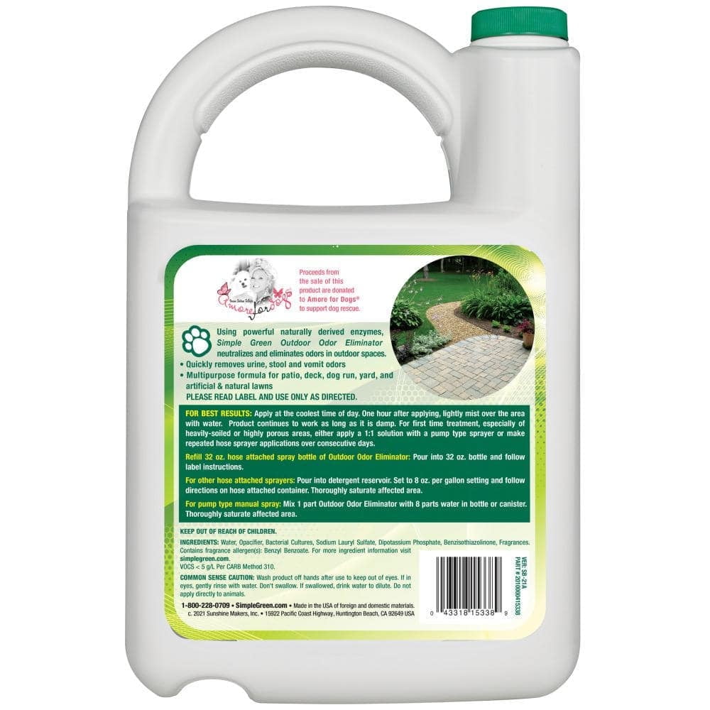 128 oz. Outdoor Odor Eliminator for Patios Decks Dog Runs Yards