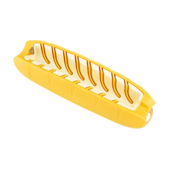 DimyFew Sausage Cutter Sturdy Kitchen Gadget Easy to Use Detachable Structure Portable Multifunctional Tool Suitable for Creative Food Presentation Barbecue G Yellow