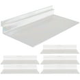 TUIBELYN 6pcs Slatwall Shelf Clear Wall Shelf Wall Shoe Shelf Retail