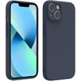 thumbnail image 6 of for iPhone 14 Phone case, Advanced Silicone Phone case, Full Body Anti-Shock Protection, wear-Resistant and Anti-Scratch, a Variety of Fashionable Colors - Midnight Blue, 6 of 9