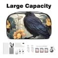 thumbnail image 3 of Crow Digital Bag with Oxford Fabric, Waterproof and Protective, 5.9x9.44x3.14 in, for Hard Drive Bags, Storage Box, Cord Travel Organizer, Cable Organizer Bag, 3 of 6