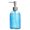 Blue, variant on Cut Glass Liquid Dispenser For Bathroom Kitchen NonDrip Pumps Plastic Pumps 400ml Capacity