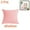 Pink, variant on PiccoCasa 2Pcs Square Decorative Throw Pillowcases Cushion Covers, 18" x 18" Pink