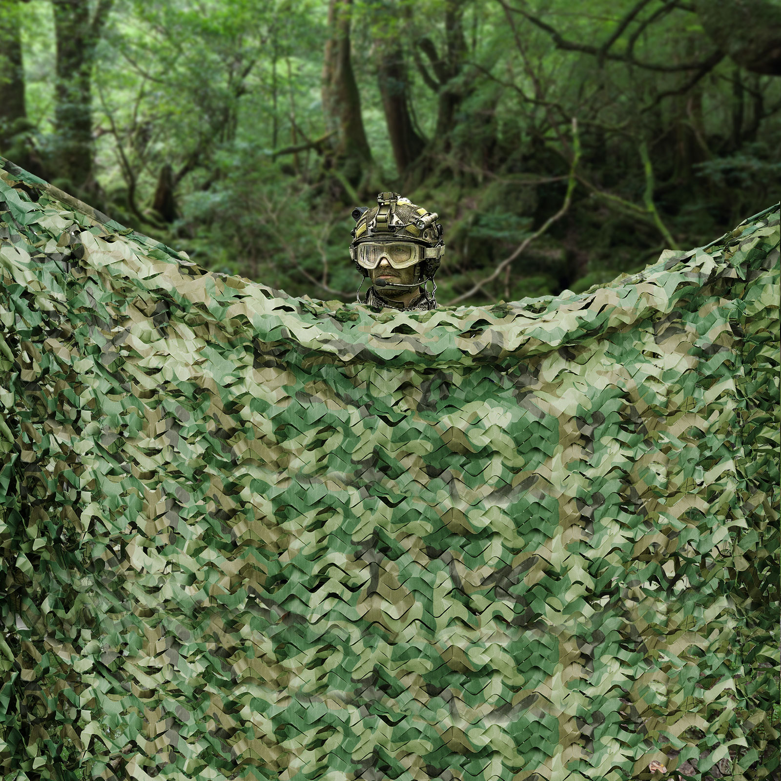 26 X 26ft Woodland Net with Waterproof & UV Protection Hunting Blind Net for Military Camping Hunting