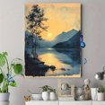 thumbnail image 4 of Qisvanset Framed Canvas Wall Art, 12x16 Inch Vintage Blue Psalm Landscape Bible Wall Decor, 4 of 5