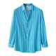 thumbnail image 1 of Camisas Para Hombre Casual Camisa de manga larga con estampado de solapa para hombre de otoño e invierno (Sky Blue, S), 1 of 7