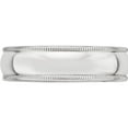 thumbnail image 3 of 10K White Gold 10Kw 6mm Milgrain Half Round Band Size 14 Made In United States 1wm060-14, 3 of 5