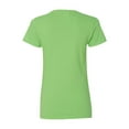 thumbnail image 3 of Gildan - Heavy Cotton Women’s V-Neck T-Shirt - 5V00L - Lime - Size: L, 3 of 3