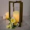 thumbnail image 2 of Efavormart 11" Gold Metal Cross Bar Decorative Lantern Candle Holder, Iron Geometric Centerpiece, 2 of 11