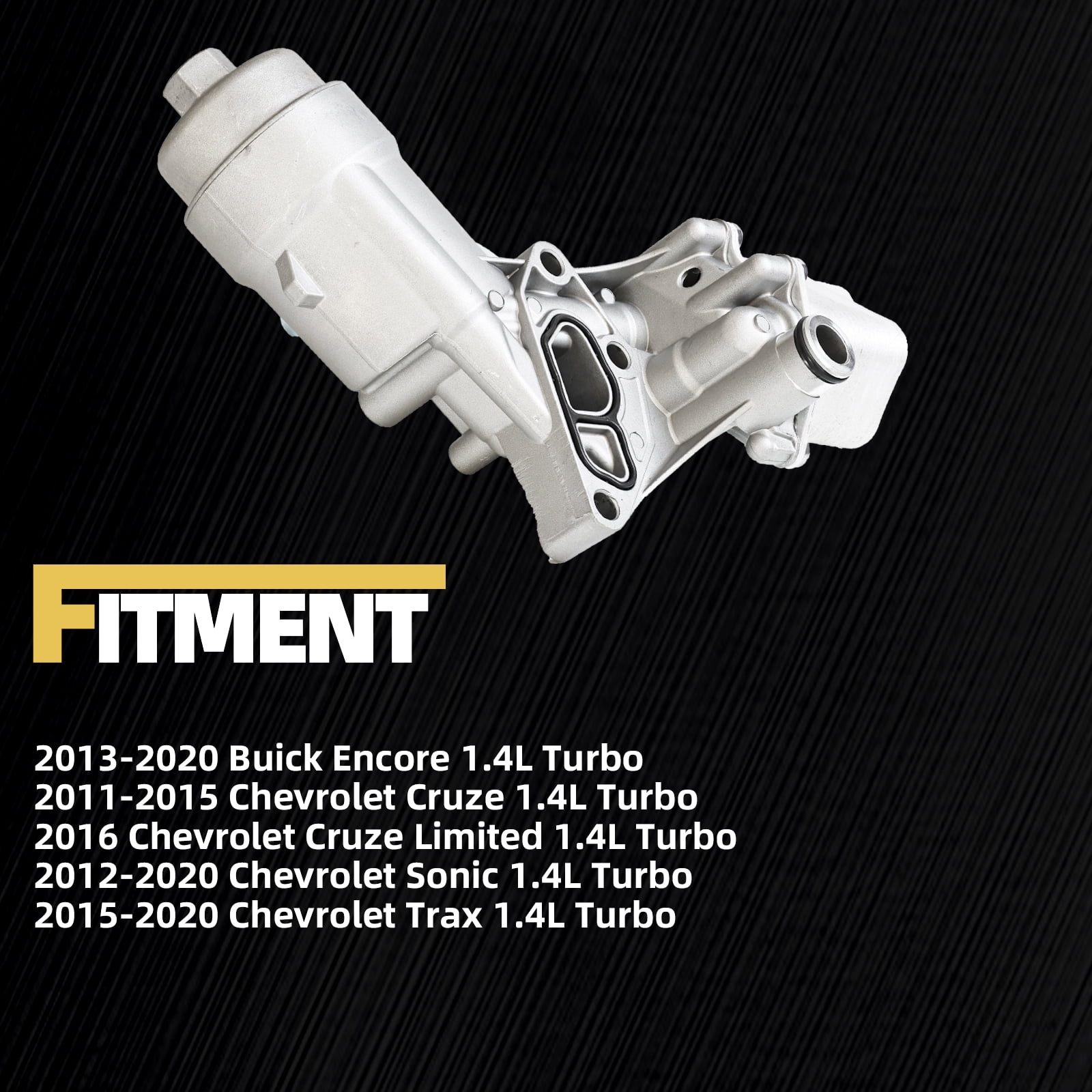 MITZONE Upgrade Aluminium Oil Cooler Filter Housing Assembly Compatible with 2016-2021 BMW 340i 340i GT xDrive X3 X4 440i 440i xDrive 540i 540i xDrive 640i 740i 740i xDrive 3.0L Replace 11428583895