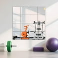 thumbnail image 1 of Azulejos de Espejo de Pared de Longitud Completa, 12 x 12 x 4 Piezas sin Marco, Espejo de Pared de Vidrio para Gimnasio en casa, Puerta, recámara, Sala de Estar, 1 of 31