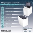 thumbnail image 2 of Máquina para hacer hielos Ice machine Beckon automática de 12kg por día hielo de 2 tamaños tipo bala con canasta y pala 127v PEONY, 2 of 8